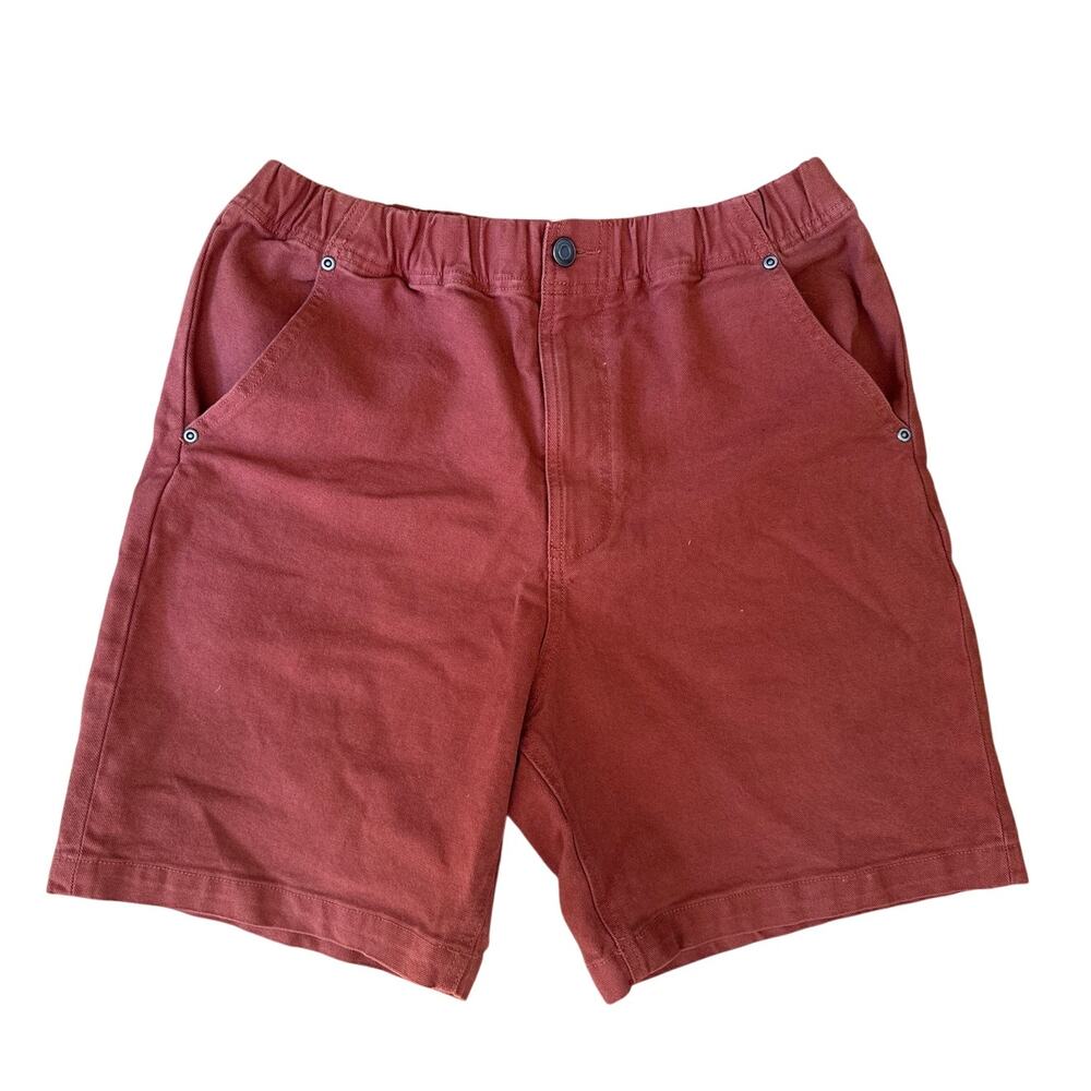 Stoic Men's Shorts in Deep Rust Red Size Medium